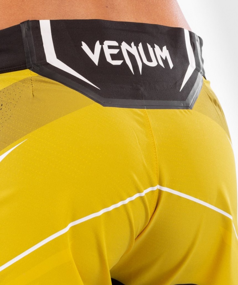 Short Venum UFC Authentic Fight Night Long Fit Femme Jaune  | UZJ-3469928