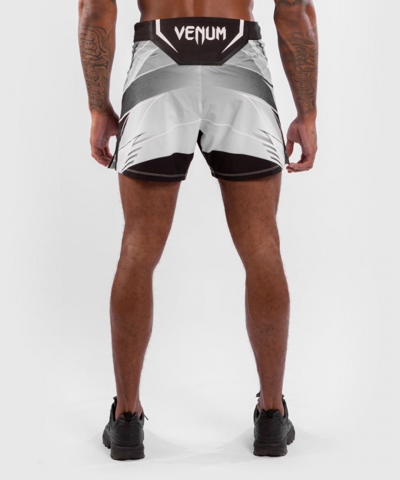 Short Venum UFC Authentic Fight Night Corta Fit Homme Blanche  | FHU-5544828