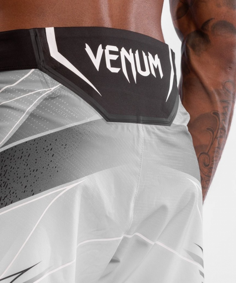 Short Venum UFC Authentic Fight Night Corta Fit Homme Blanche  | FHU-5544828