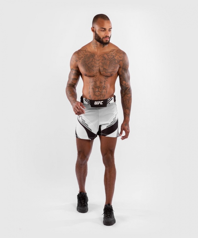 Short Venum UFC Authentic Fight Night Corta Fit Homme Blanche  | FHU-5544828