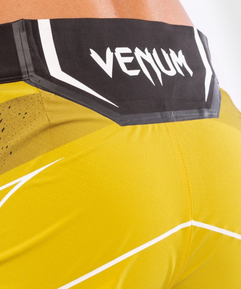 Short Venum UFC Authentic Fight Night Corta Fit Femme Jaune  | VMF-0221118