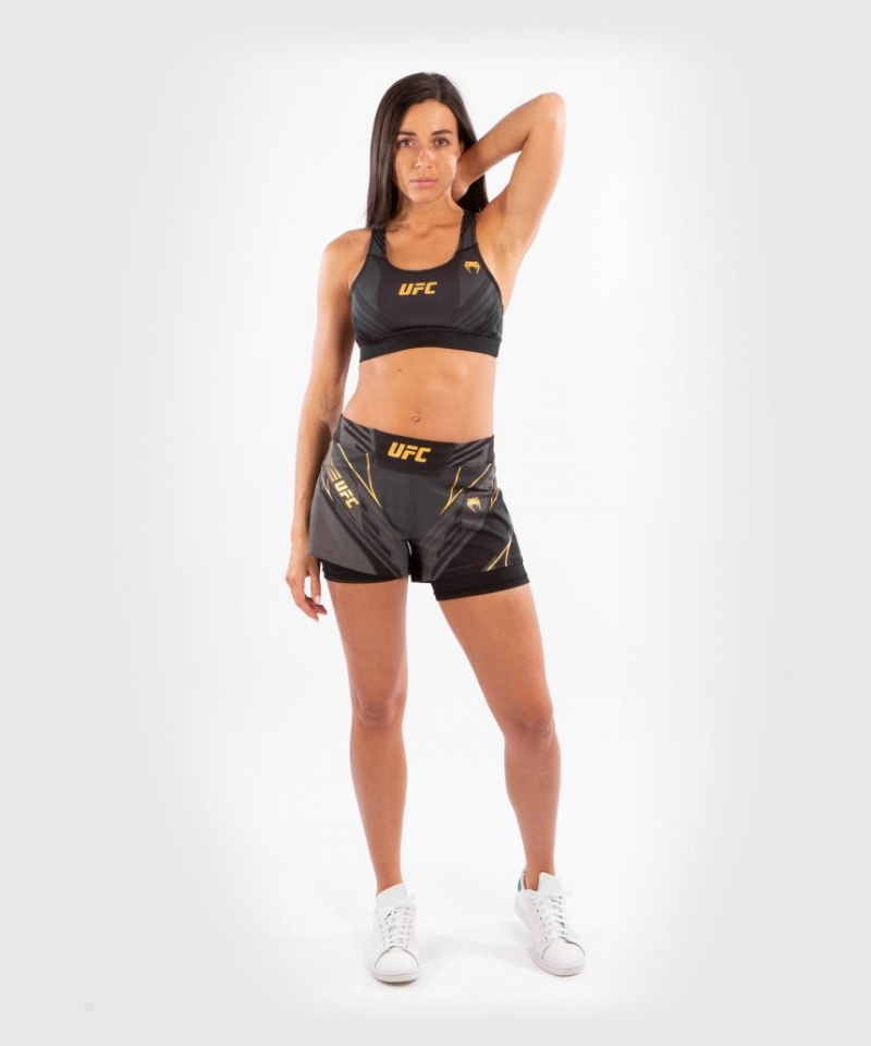 Short Venum UFC Authentic Fight Night Corta Fit Femme Grise  | XXL-8339409