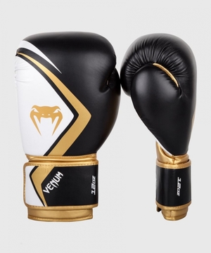 Gants De Boxe Venum Contender 2.0 Noir Blanche Doré  | PJW-8272261