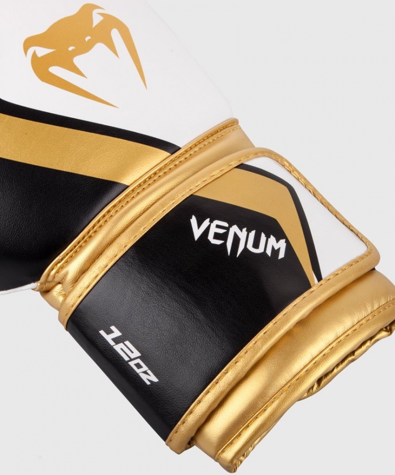 Gants De Boxe Venum Contender 2.0 Noir Blanche Doré  | PJW-8272261