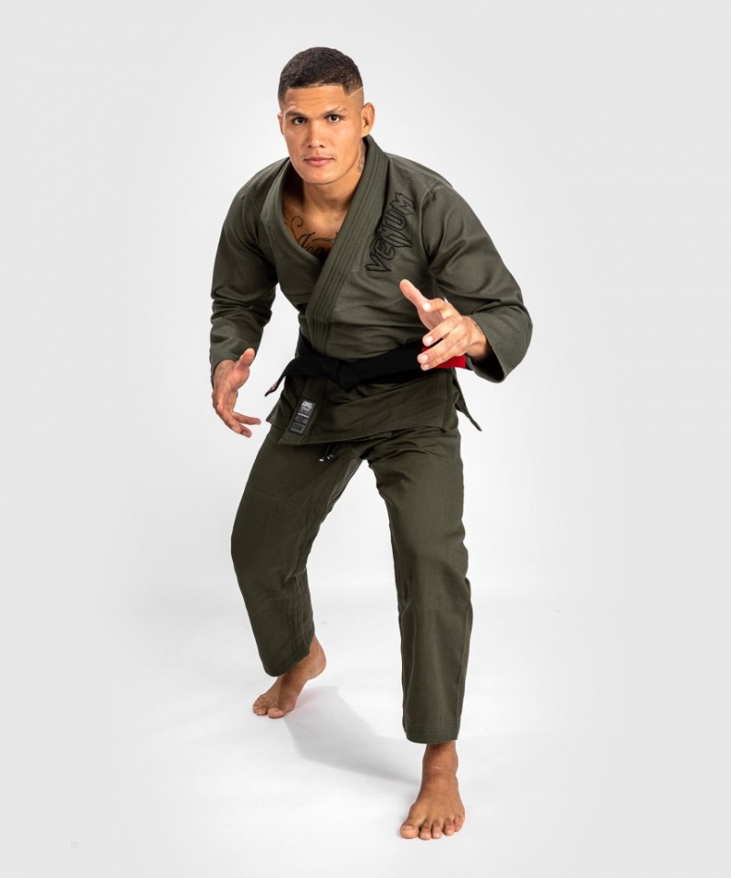 BJJ Gi Venum Contender 2.0 Brazilian Jiu Jitsu Gi Kaki  | YBN-8974699