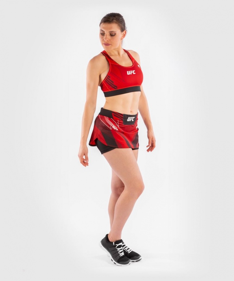 Jupe Venum UFC Authentic Fight Night Skort Femme Rouge  | IMN-9398337