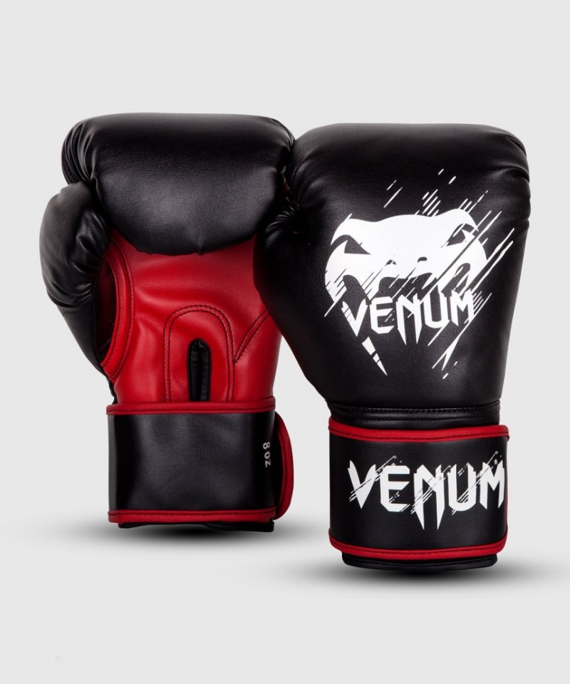 Gants De Boxe Venum Contender Kids Noir Rouge  | KGQ-8700353