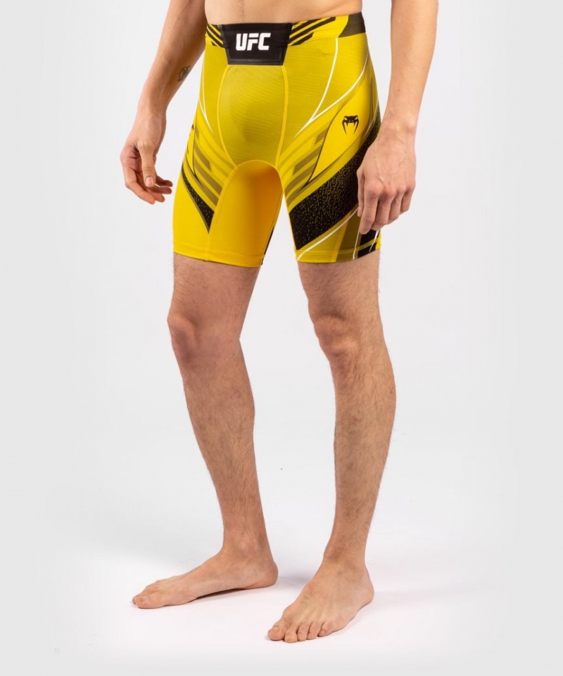 Short Venum UFC Authentic Fight Night Vale Tudo Corta Fit Homme Jaune  | DJR-7590094