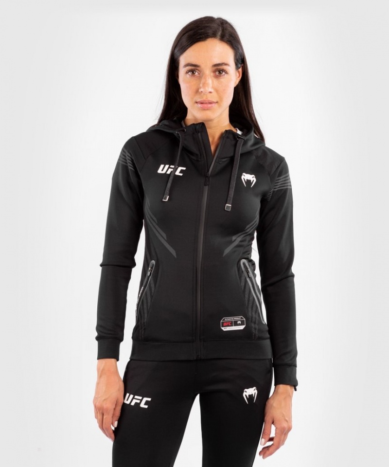 Sweat a Capuche Venum UFC Authentic Fight Night Walkout Femme Noir  | CBS-9031840