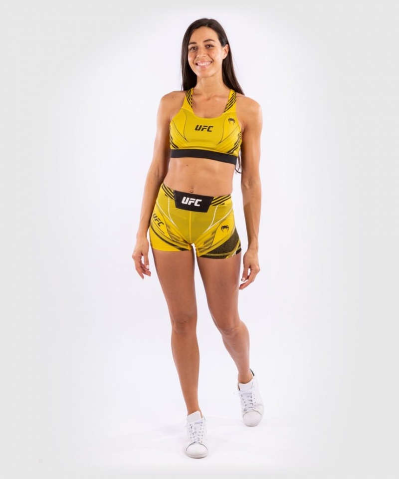 Short Venum UFC Authentic Fight Night Vale Tudo Corta Fit Femme Jaune  | TAP-3721969