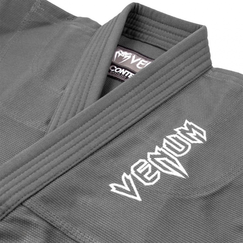 BJJ Gi Venum Contender Kids (Free white belt included) Grise  | MJB-8355302