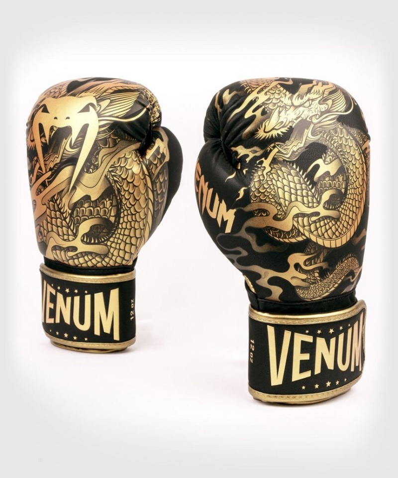 Gants De Boxe Venum Dragon's Flight Noir Marron  | FQQ-3507064