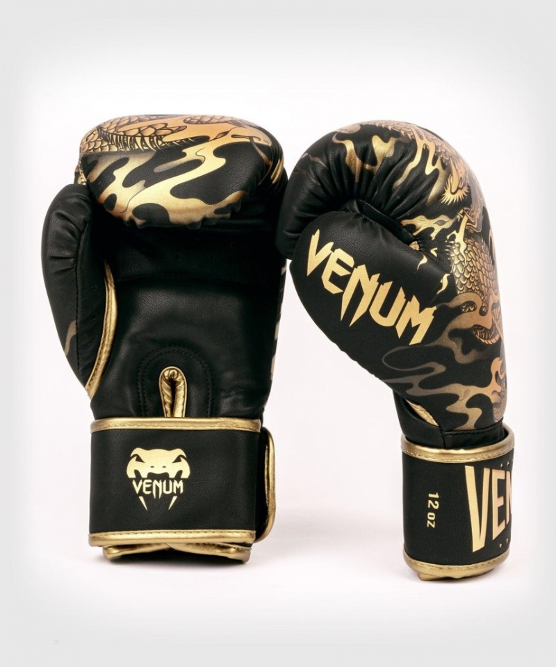 Gants De Boxe Venum Dragon's Flight Noir Marron  | FQQ-3507064