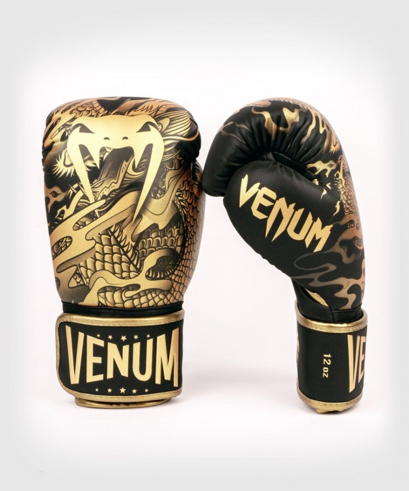 Gants De Boxe Venum Dragon's Flight Noir Marron  | FQQ-3507064