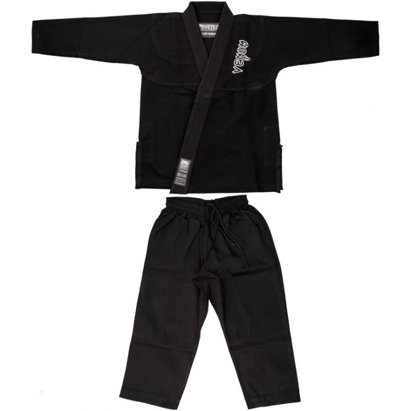 BJJ Gi Venum Contender Kids (Free white belt included) Noir  | EKS-8307176