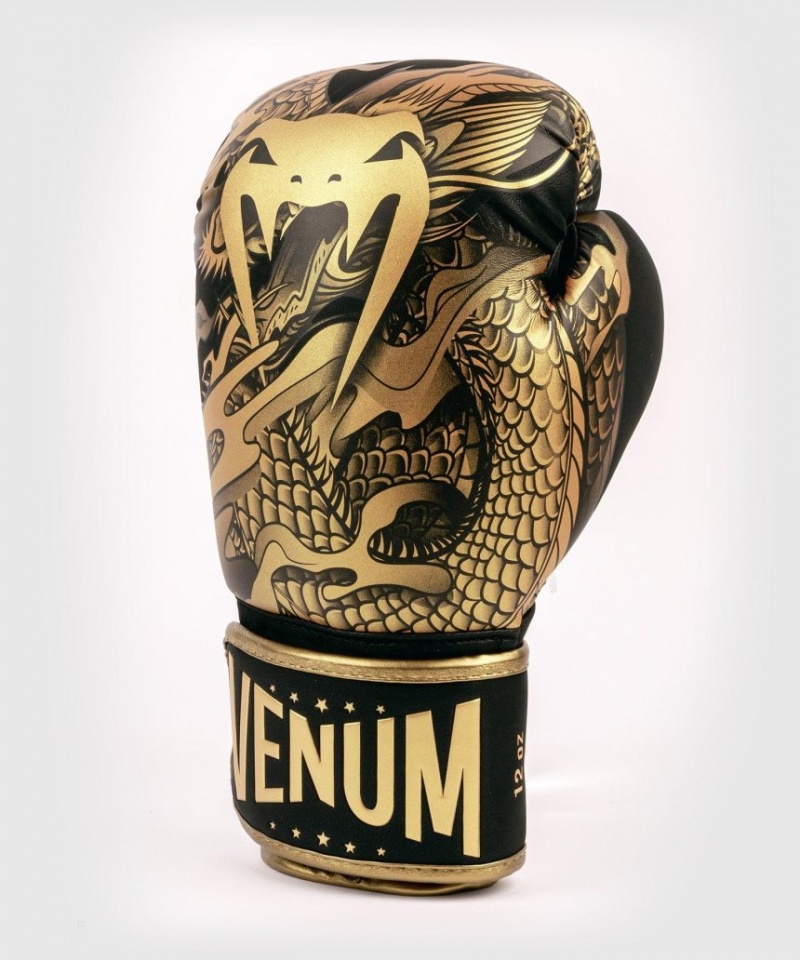 Gants De Boxe Venum Dragon's Flight Noir Marron  | FQQ-3507064