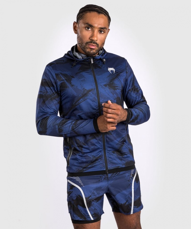 Sweat a Capuche Venum Electron 3.0 Homme Bleu Marine Bleu  | OUR-6178372