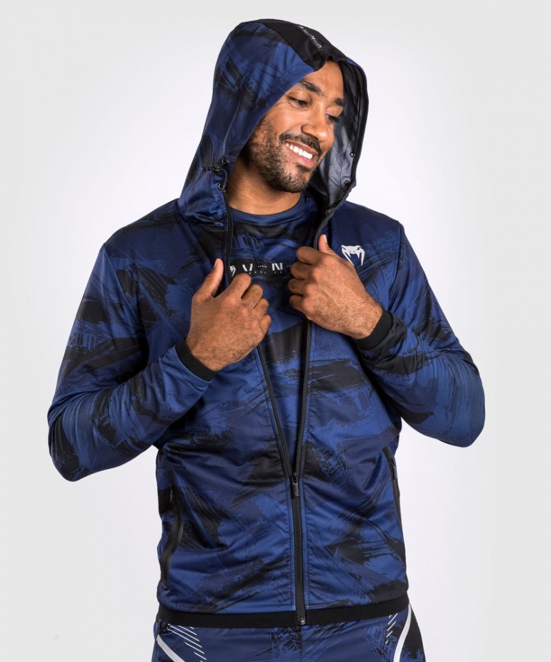 Sweat a Capuche Venum Electron 3.0 Homme Bleu Marine Bleu  | OUR-6178372