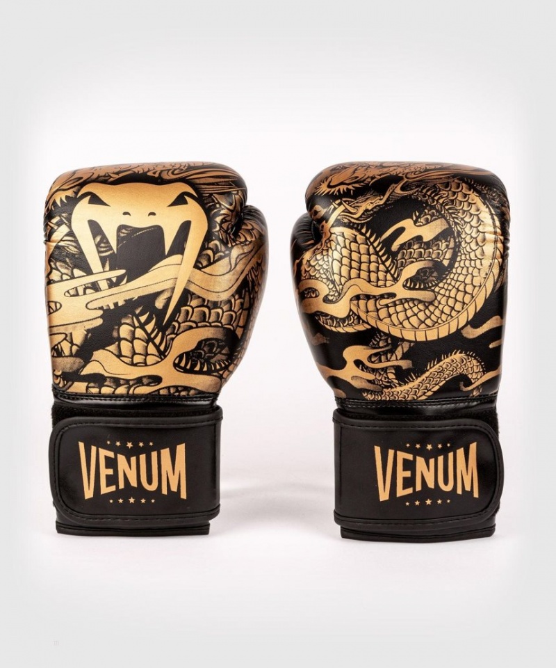 Gants De Boxe Venum Dragon's Flight For Kids Noir Marron  | STV-3566593