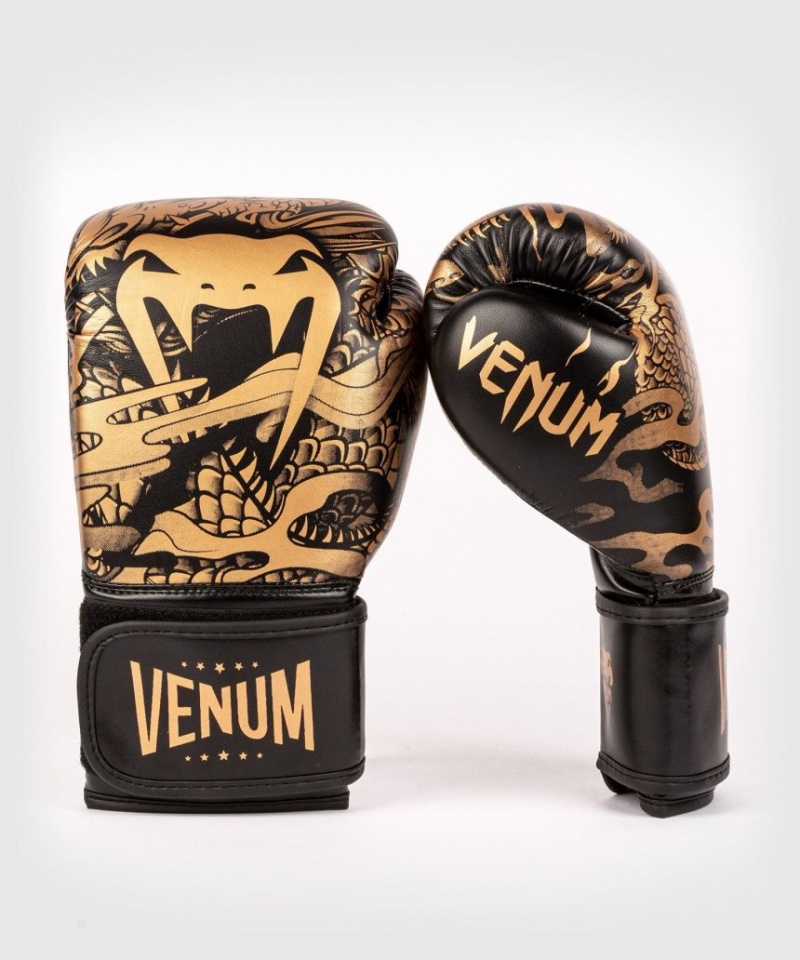 Gants De Boxe Venum Dragon's Flight For Kids Noir Marron  | STV-3566593