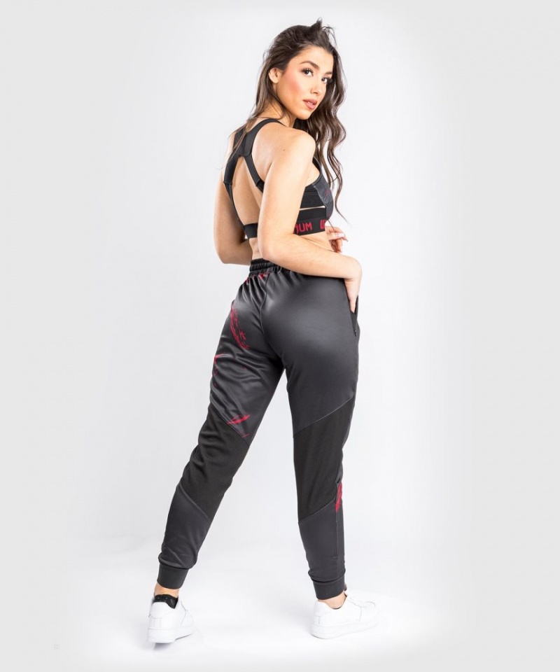 Pantalon Venum UFC Authentic Fight Week 2.0 Femme Noir Rouge  | TNH-4571510