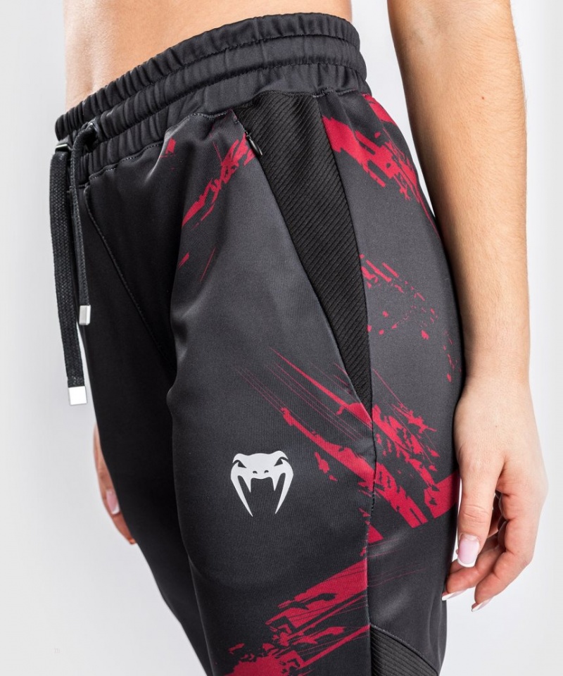 Pantalon Venum UFC Authentic Fight Week 2.0 Femme Noir Rouge  | TNH-4571510