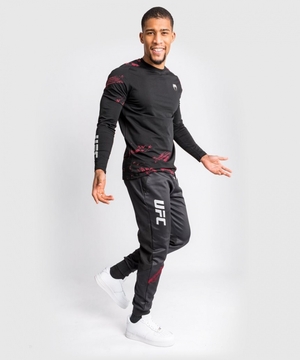 Pantalon Survêtement Venum UFC Authentic Fight Week 2.0 Homme Noir Rouge  | PHQ-4654043