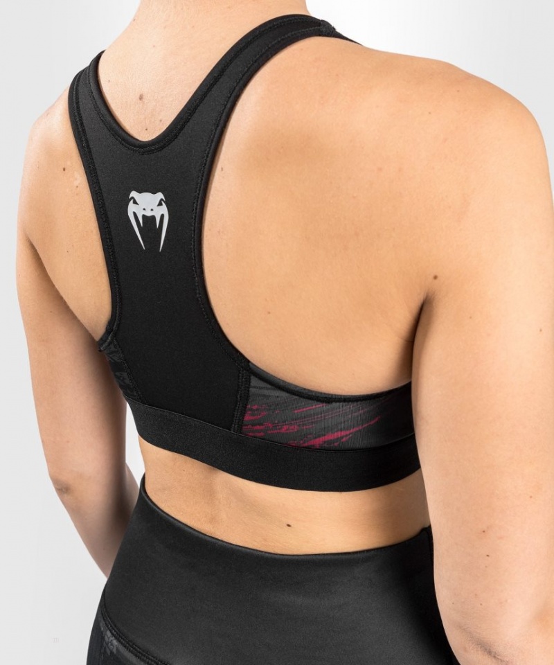 Soutien Gorge Sport Venum UFC Authentic Fight Week 2.0 Femme Noir Rouge  | NDI-2257356