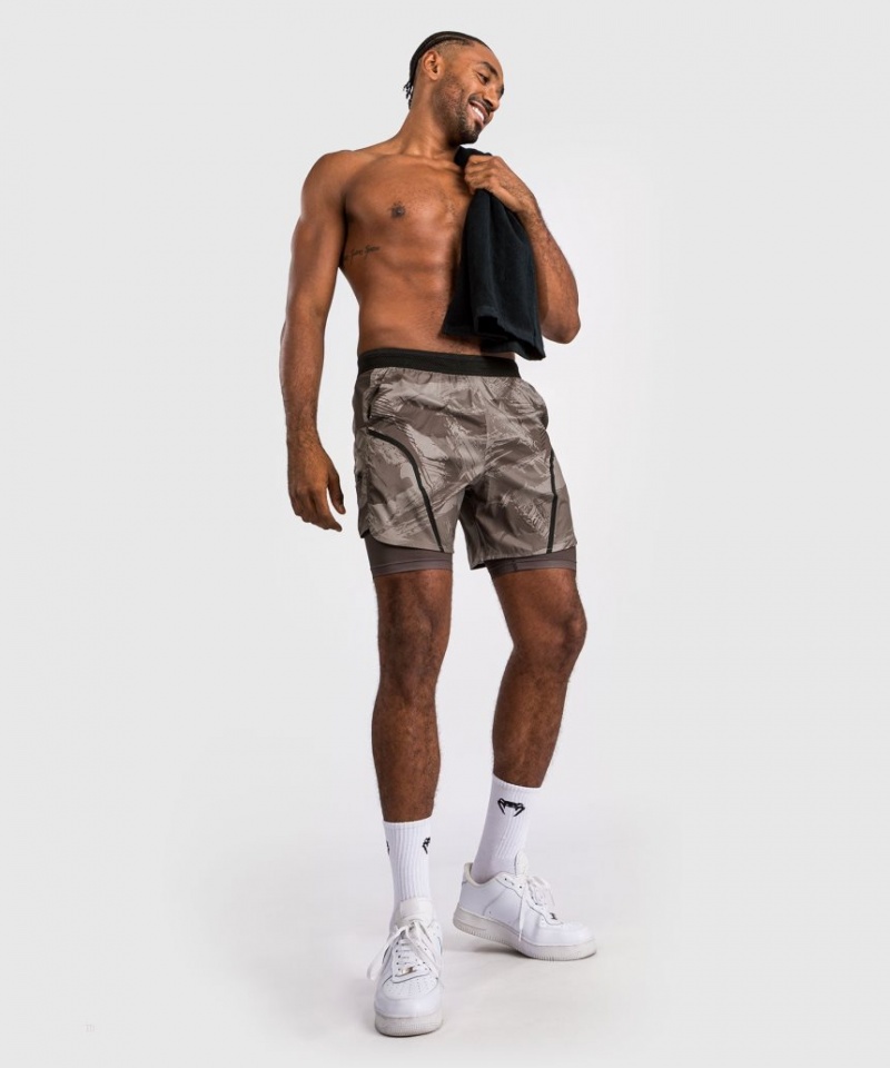 Short Venum Electron 3.0 Course Homme Marron  | MKF-2162558