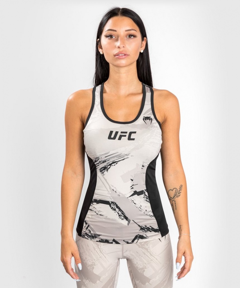 Debardeur Venum UFC Authentic Fight Week 2.0 Performance Femme Marron Noir  | AAS-5830780