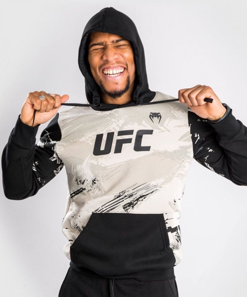 Sweat a Capuche Venum UFC Authentic Fight Week 2.0 Pullover Homme Marron Noir  | HYQ-9373065