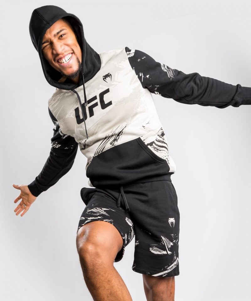 Sweat a Capuche Venum UFC Authentic Fight Week 2.0 Pullover Homme Marron Noir  | HYQ-9373065