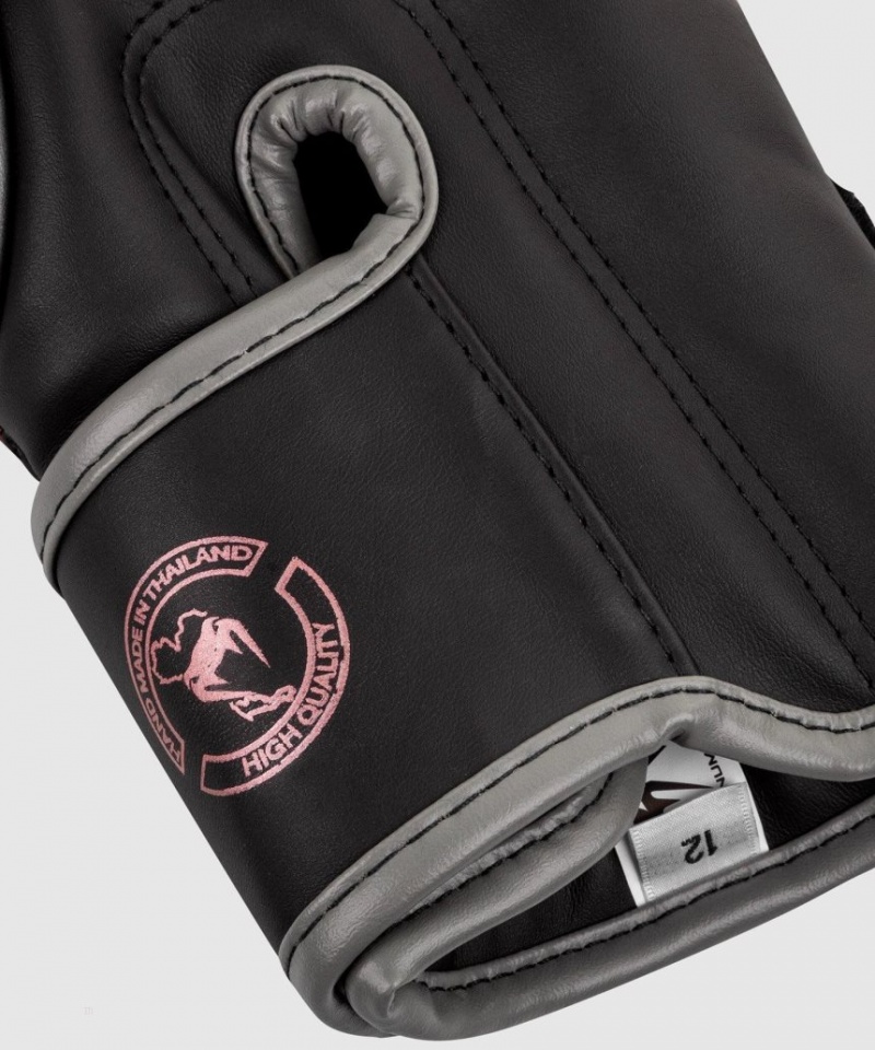 Gants De Boxe Venum Elite Noir Rose Doré  | POU-8194918