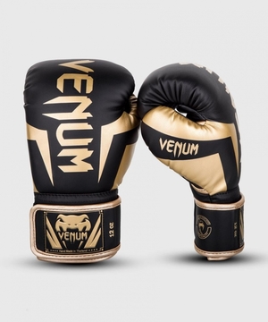 Gants De Boxe Venum Elite Noir Doré  | TDA-5337527