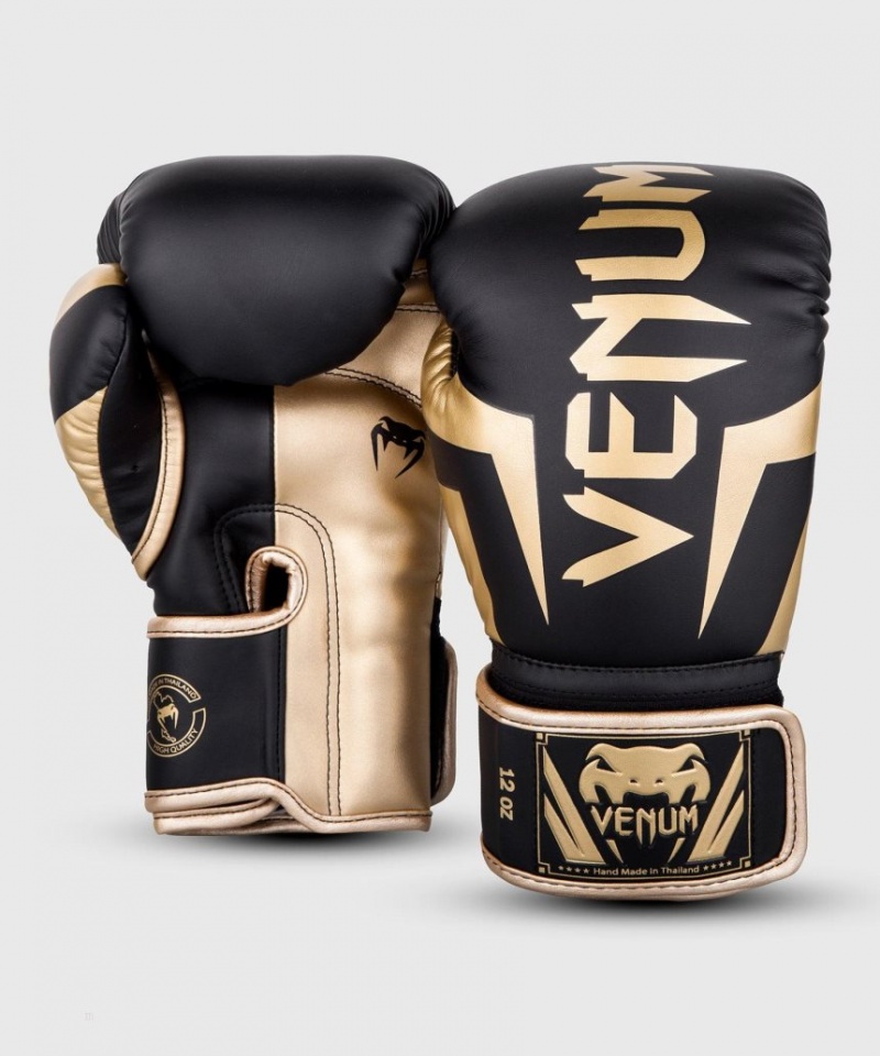 Gants De Boxe Venum Elite Noir Doré  | TDA-5337527