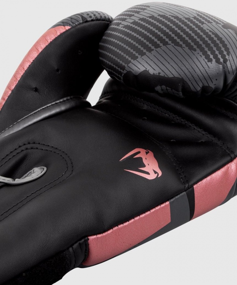 Gants De Boxe Venum Elite Noir Rose Doré  | POU-8194918