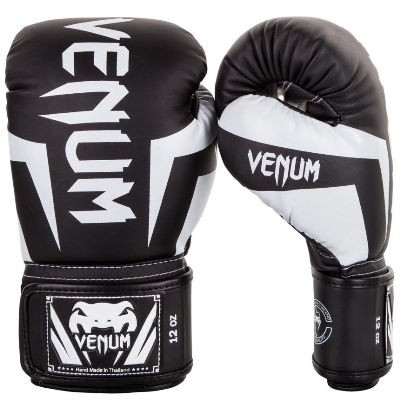 Gants De Boxe Venum Elite Noir Blanche  | OXG-9643550