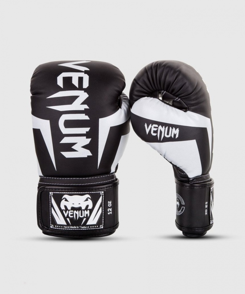 Gants De Boxe Venum Elite Noir Blanche  | OXG-9643550