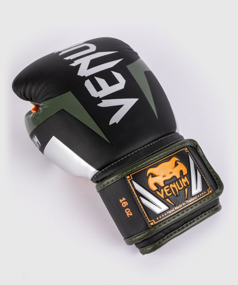 Gants De Boxe Venum Elite Noir Argent  | TOM-1250820