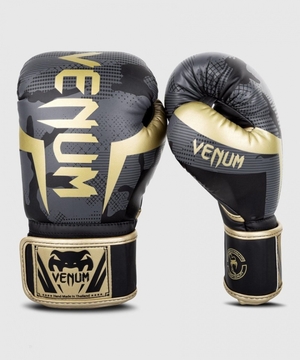 Gants De Boxe Venum Elite Camouflage Foncé Doré  | VKH-8163528