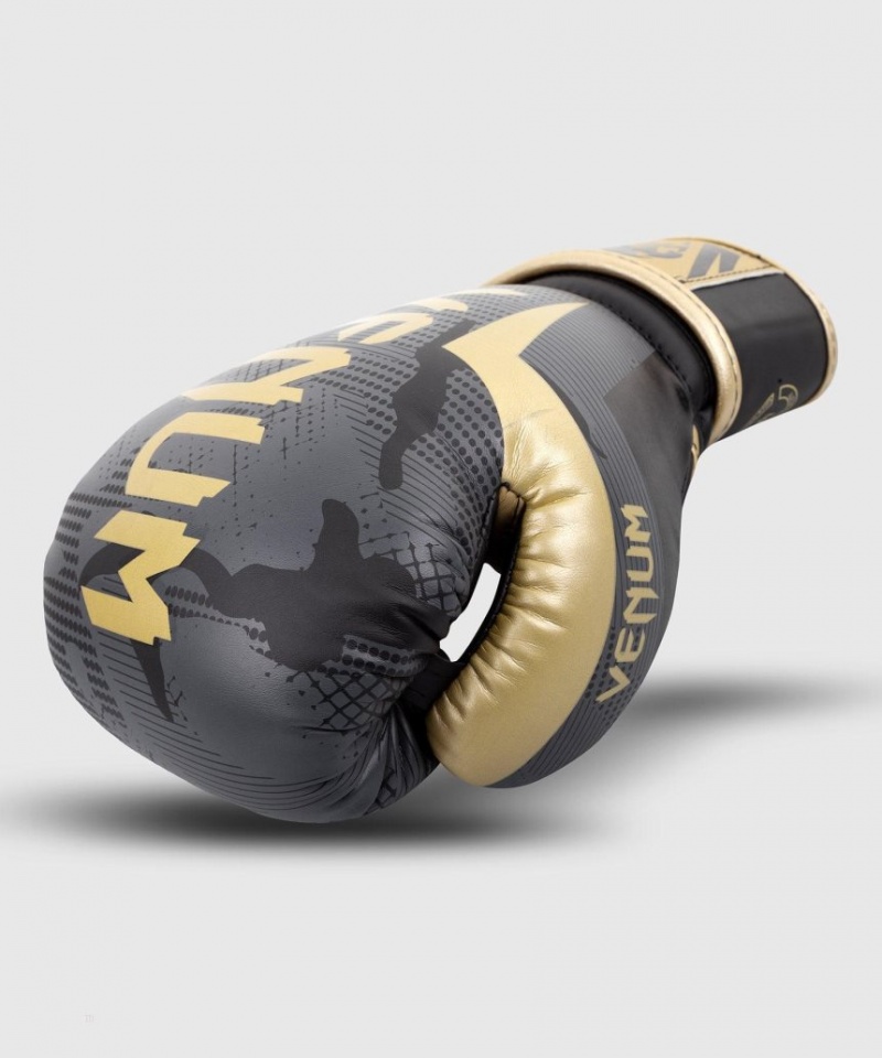 Gants De Boxe Venum Elite Camouflage Foncé Doré  | VKH-8163528