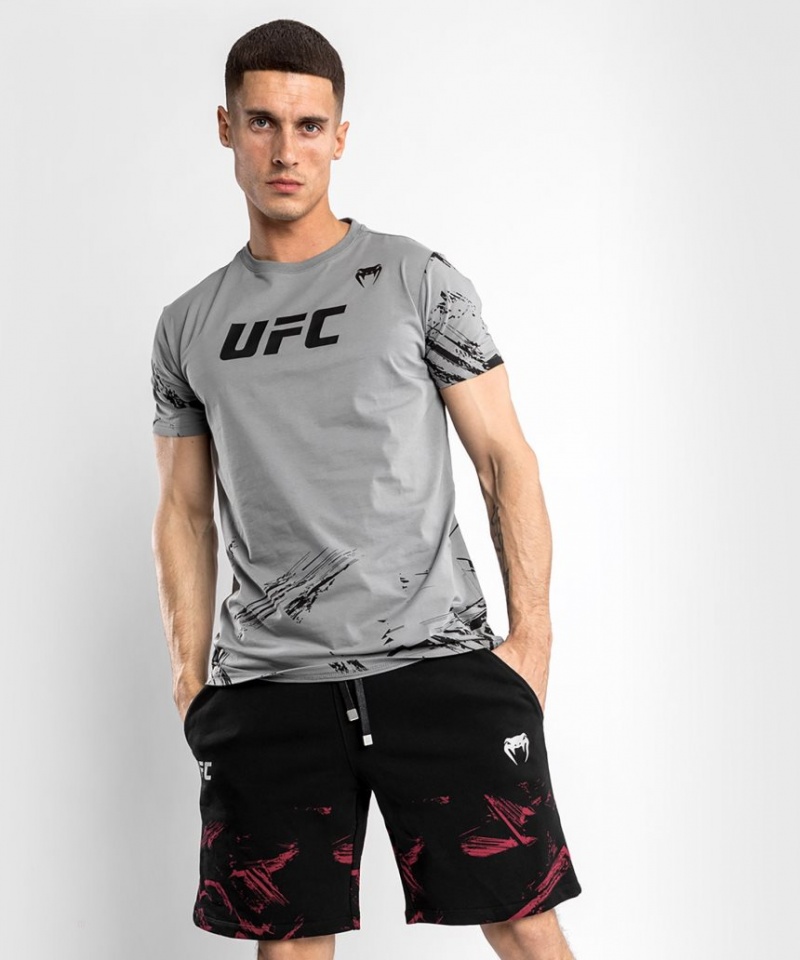 T Shirts Venum UFC Authentic Fight Week 2.0 Corta Sleeve Homme Grise  | TWD-3070835