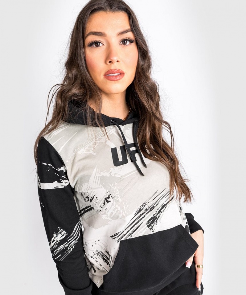 Sweat a Capuche Venum UFC Authentic Fight Week 2.0 Pullover Femme Marron Noir  | CJH-6519271