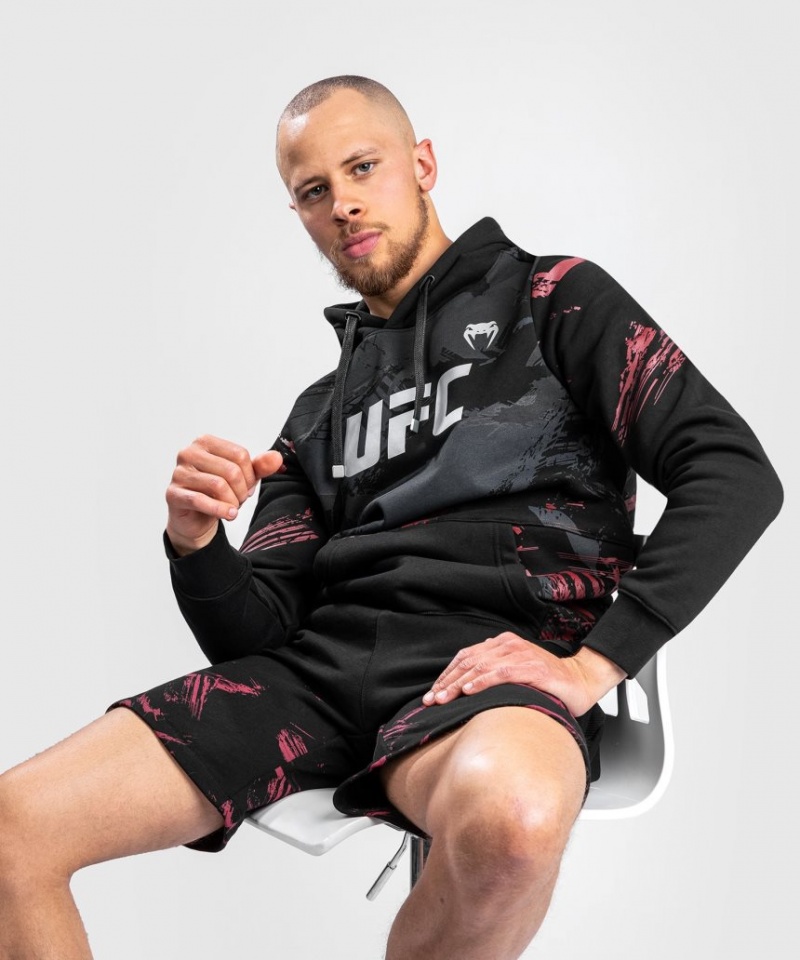 Sweat a Capuche Venum UFC Authentic Fight Week 2.0 Pullover Homme Noir Rouge  | CRA-9194308