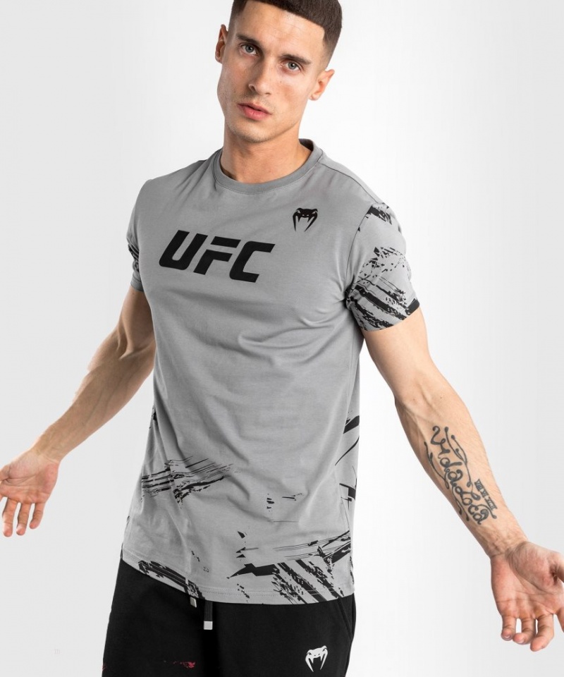 T Shirts Venum UFC Authentic Fight Week 2.0 Corta Sleeve Homme Grise  | TWD-3070835