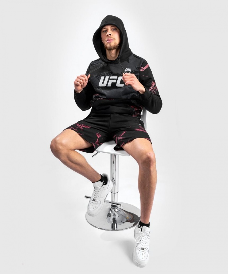 Sweat a Capuche Venum UFC Authentic Fight Week 2.0 Pullover Homme Noir Rouge  | CRA-9194308