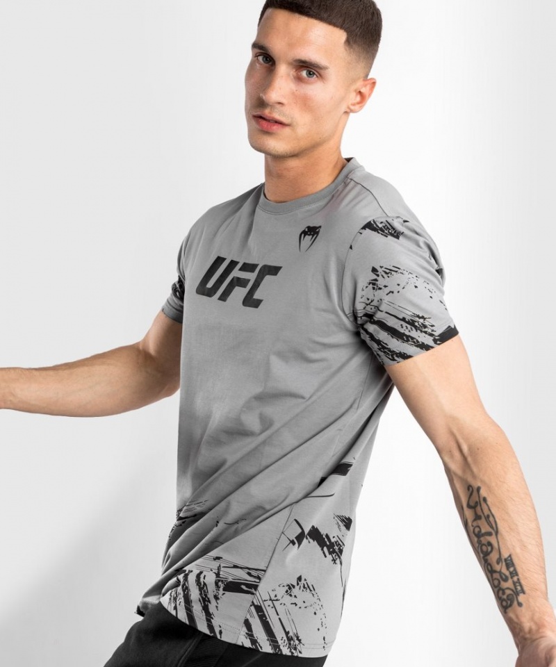 T Shirts Venum UFC Authentic Fight Week 2.0 Corta Sleeve Homme Grise  | TWD-3070835