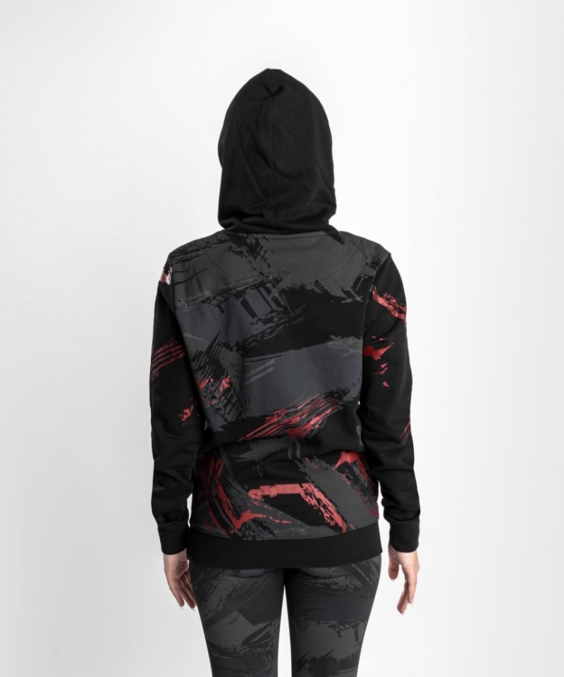 Sweat a Capuche Venum UFC Authentic Fight Week 2.0 Pullover Femme Noir Rouge  | FUK-1636463