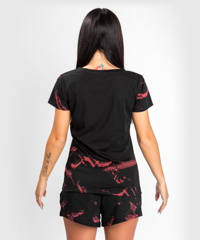 T Shirts Venum UFC Authentic Fight Week 2.0 Corta Sleeve Femme Noir Rouge  | QBN-1984945