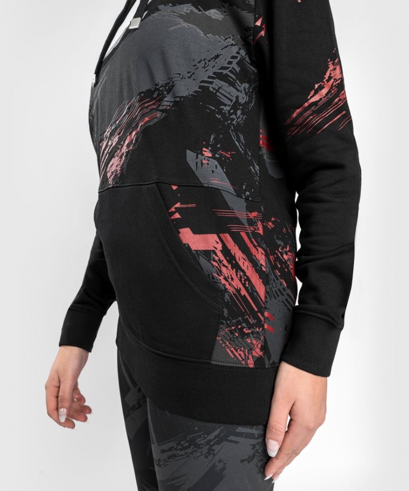 Sweat a Capuche Venum UFC Authentic Fight Week 2.0 Pullover Femme Noir Rouge  | FUK-1636463